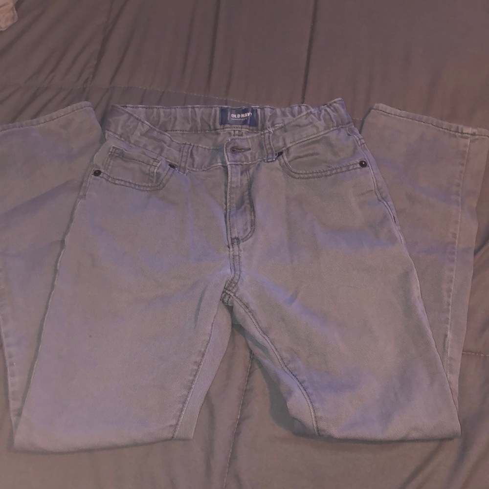 Boys Old Navy skinny gray adjustable waist jeans
